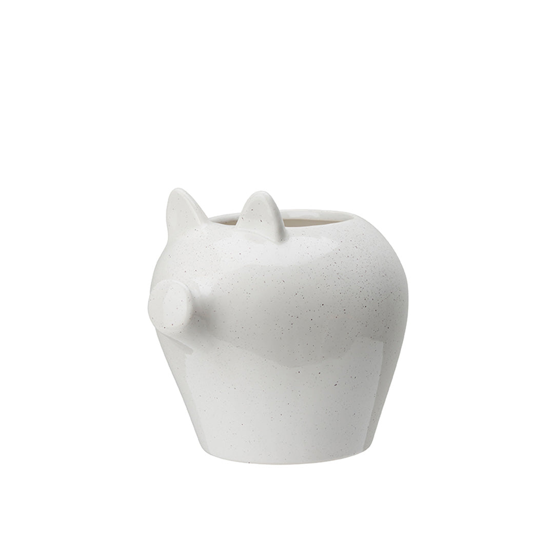 Krukke julegris hvit - liten