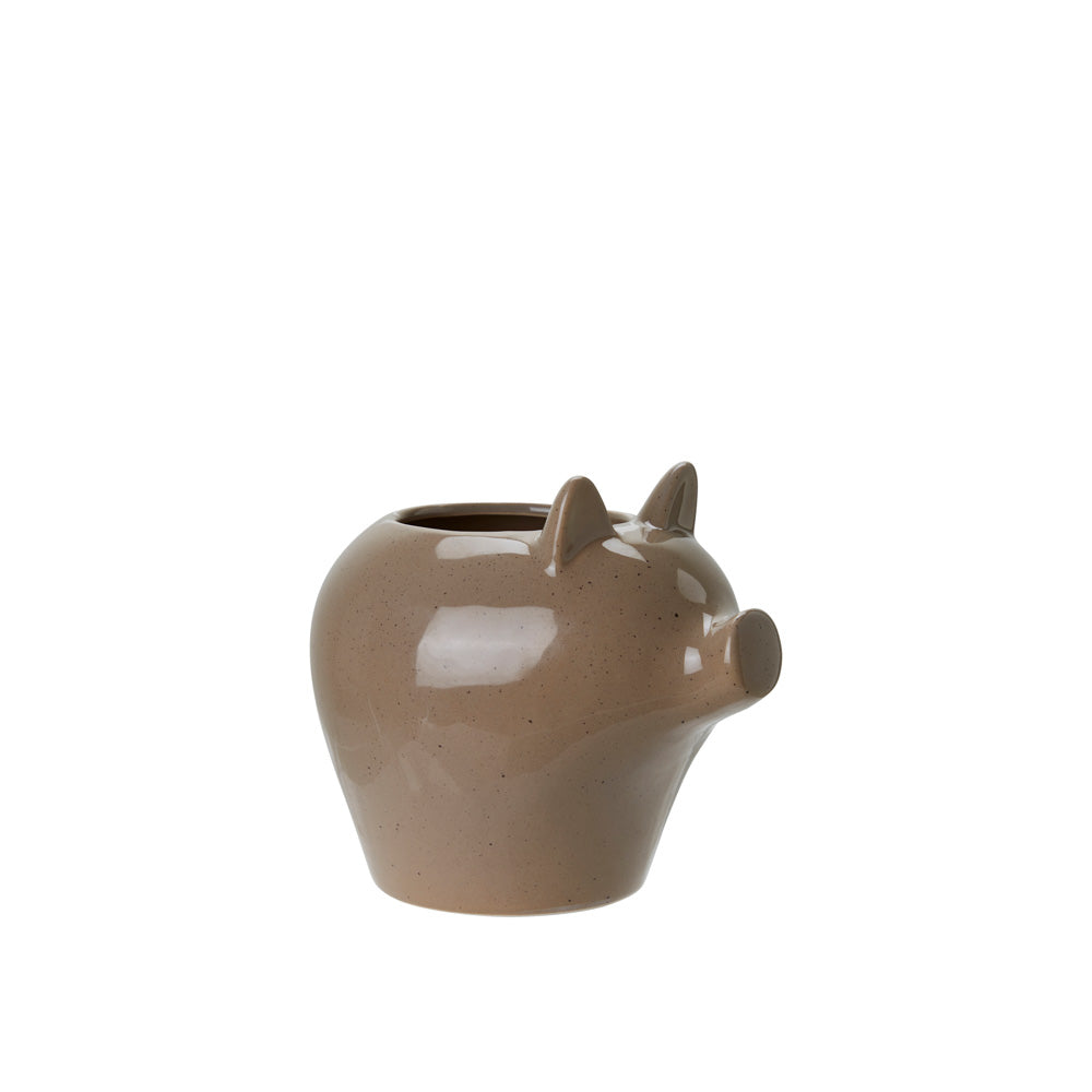 Krukke julegris - brun liten