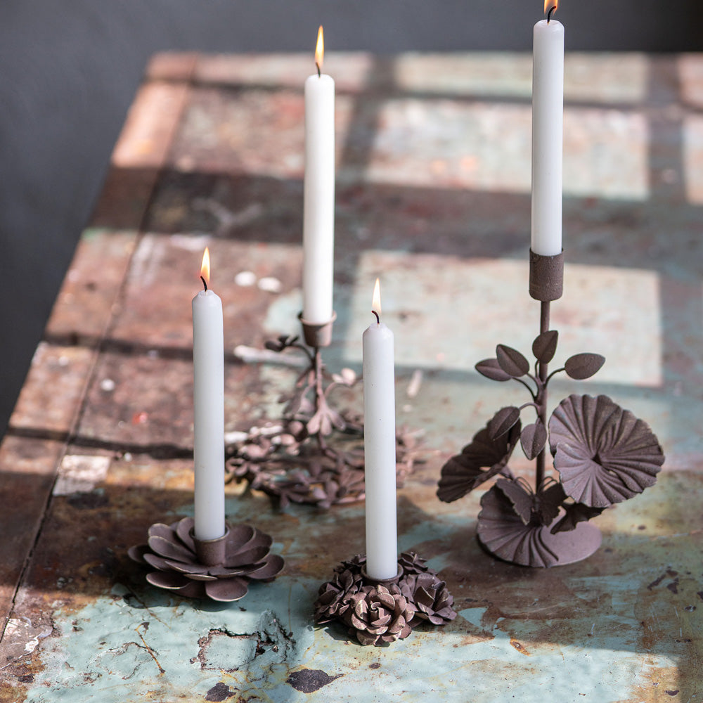 Lysestake blomst - brun