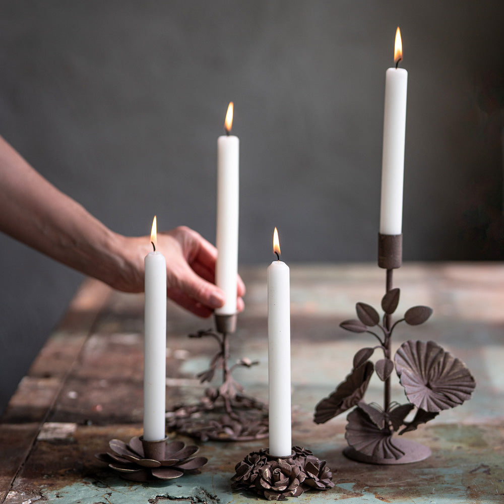 Lysestake blomst - brun