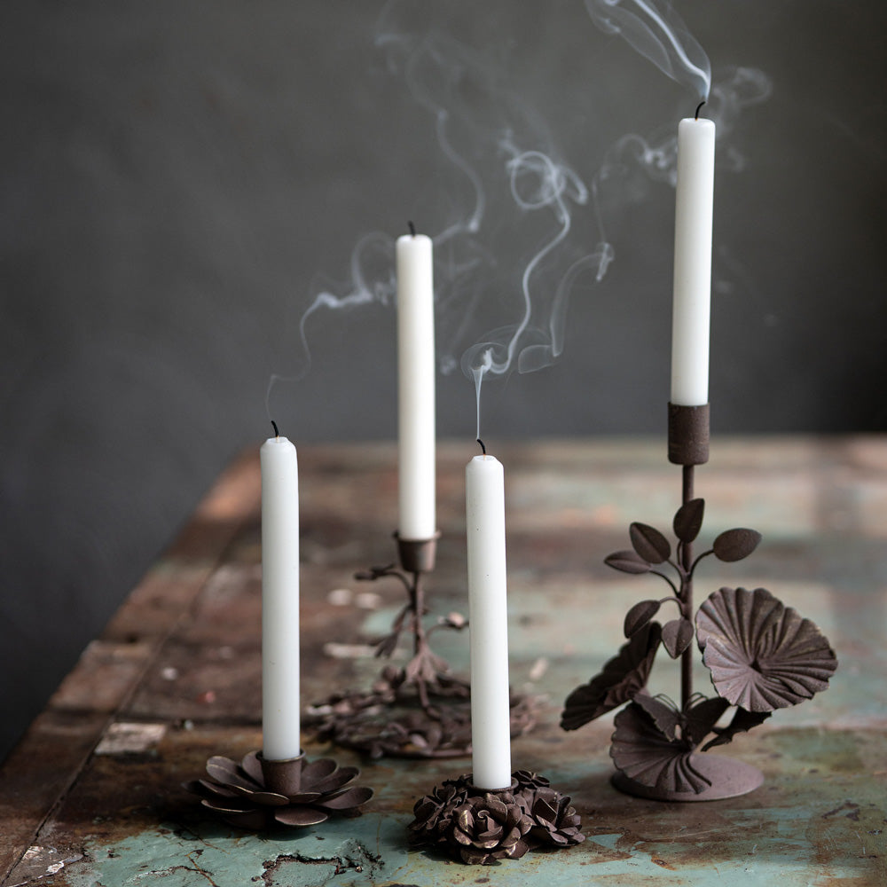 Lysestake blomst - brun