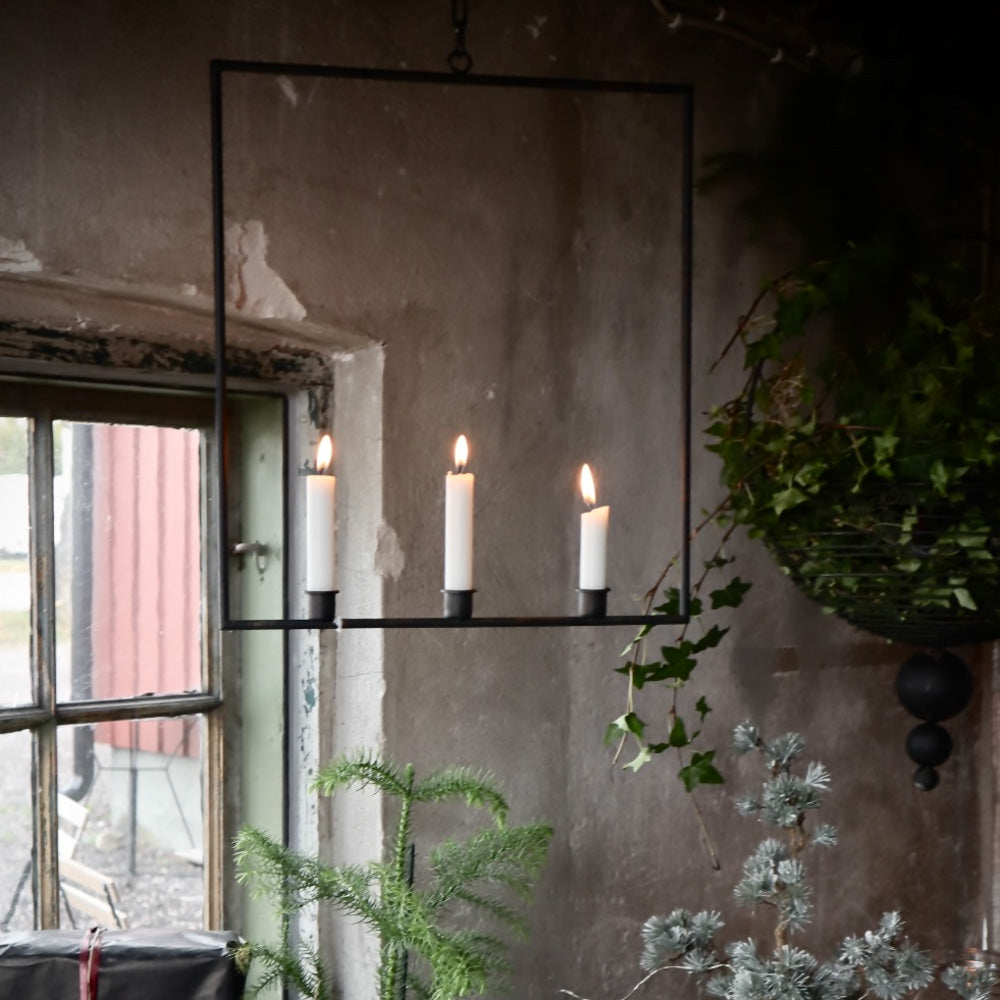 Hengende lysestake for 3 lys