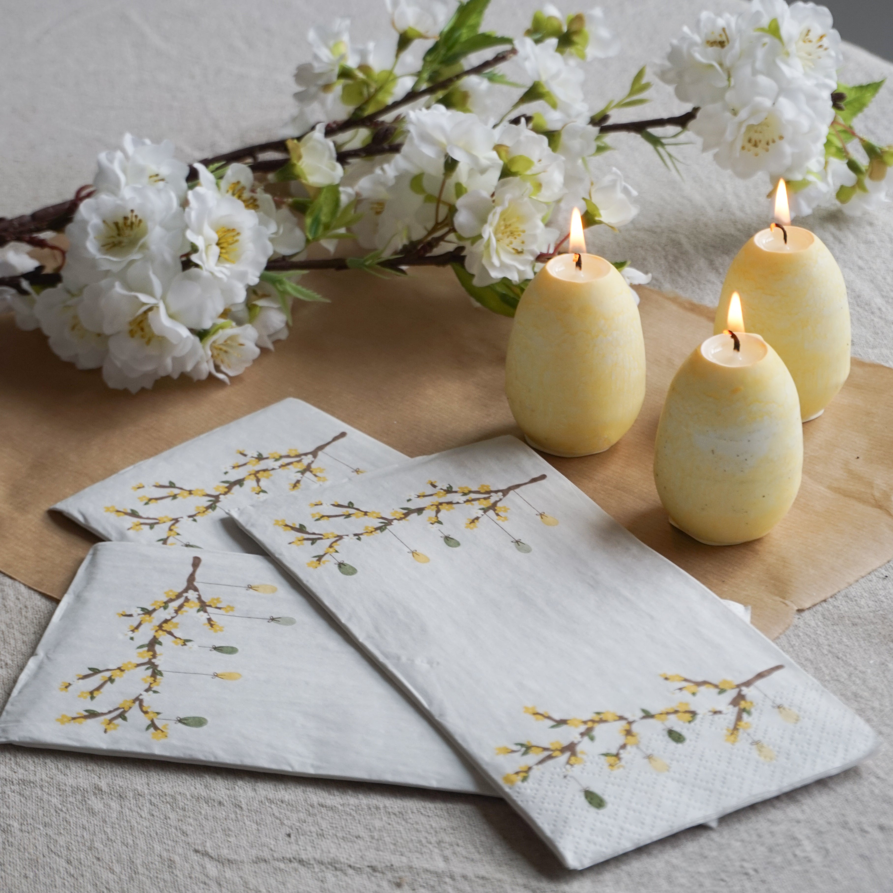 Serviett - påskeranke