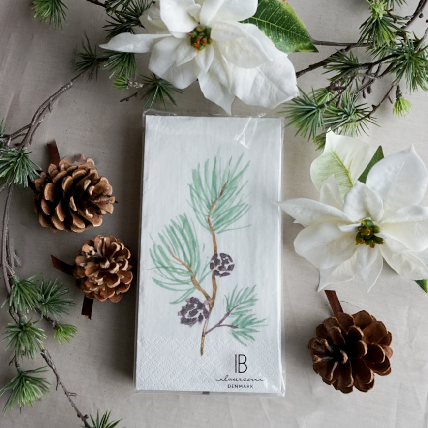 Serviett - furu med kongler