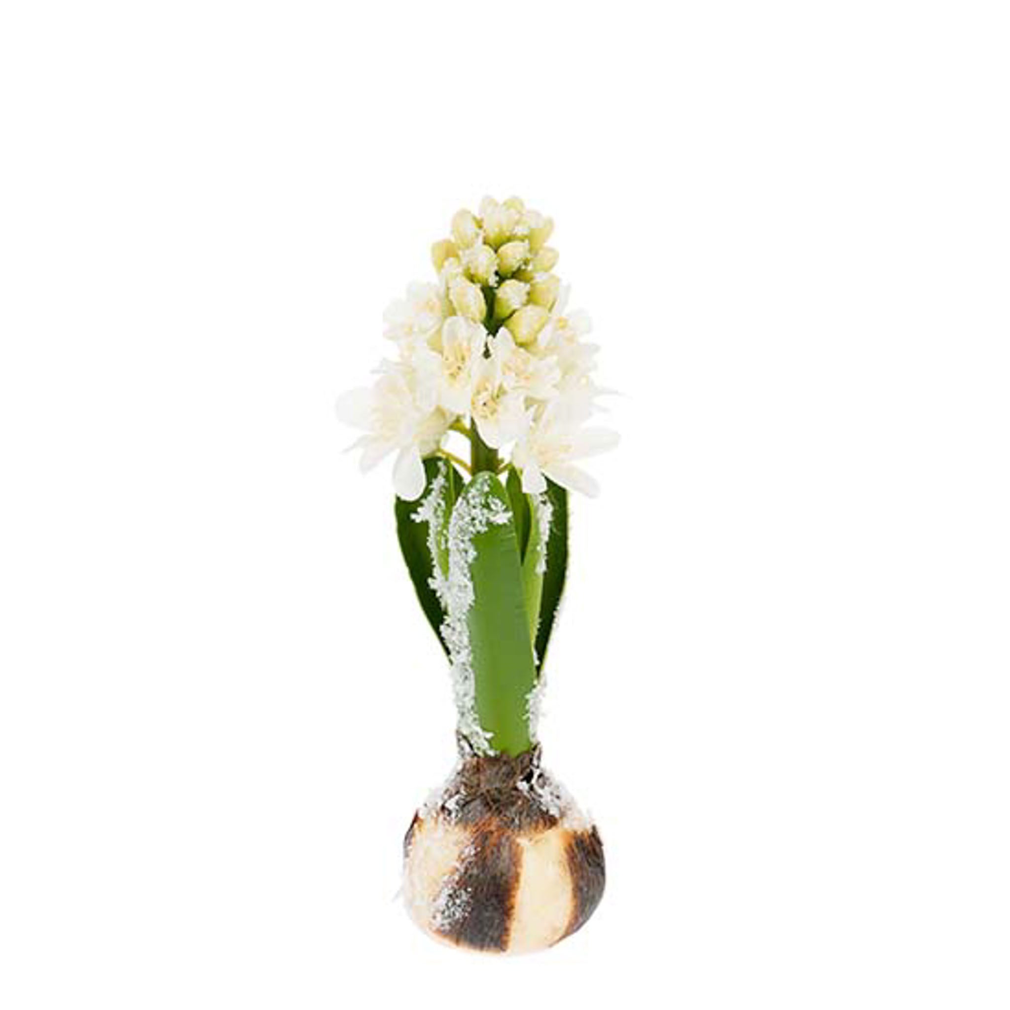 Kunstig svibel med snø - 20 cm