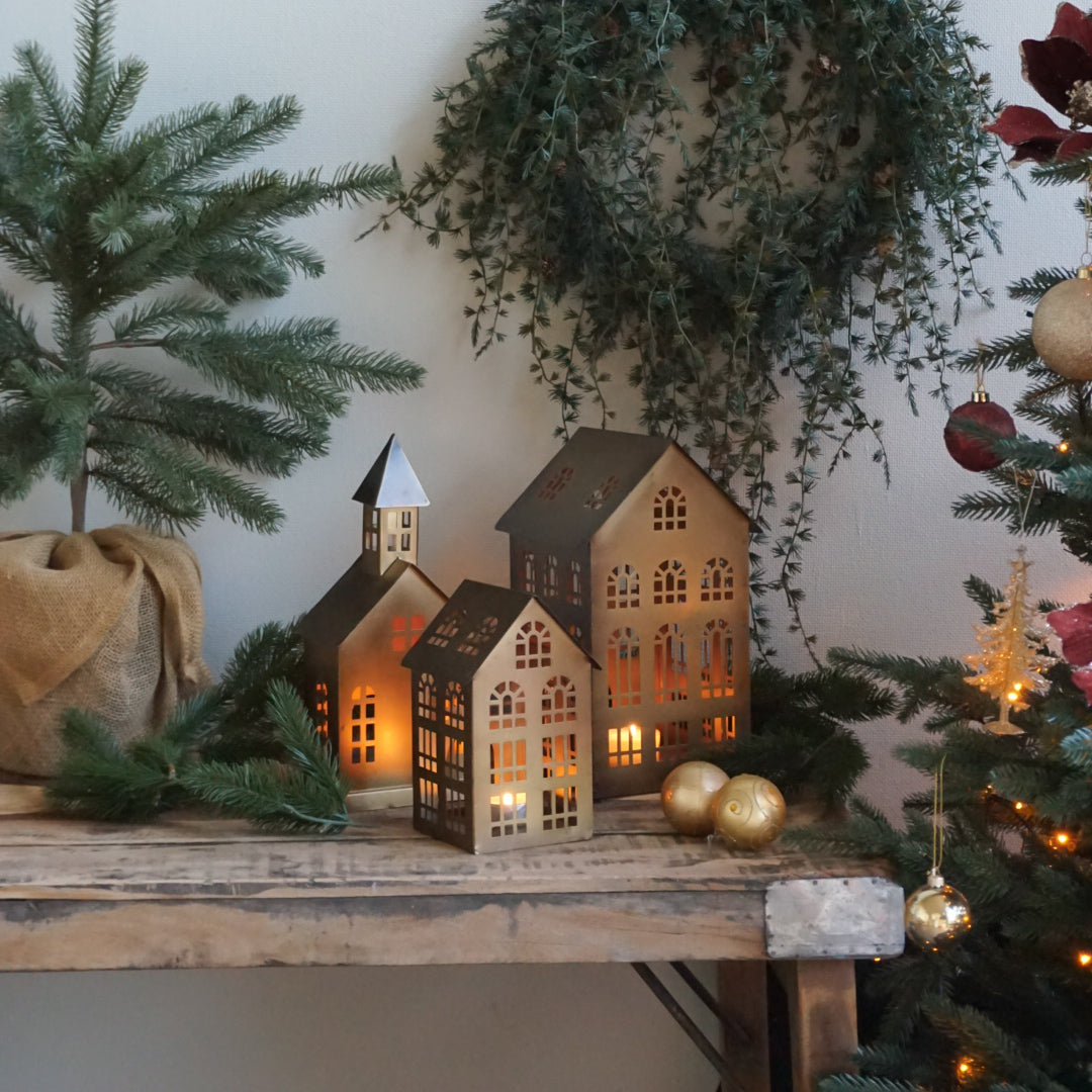 Lyshus antikk messing - kirke