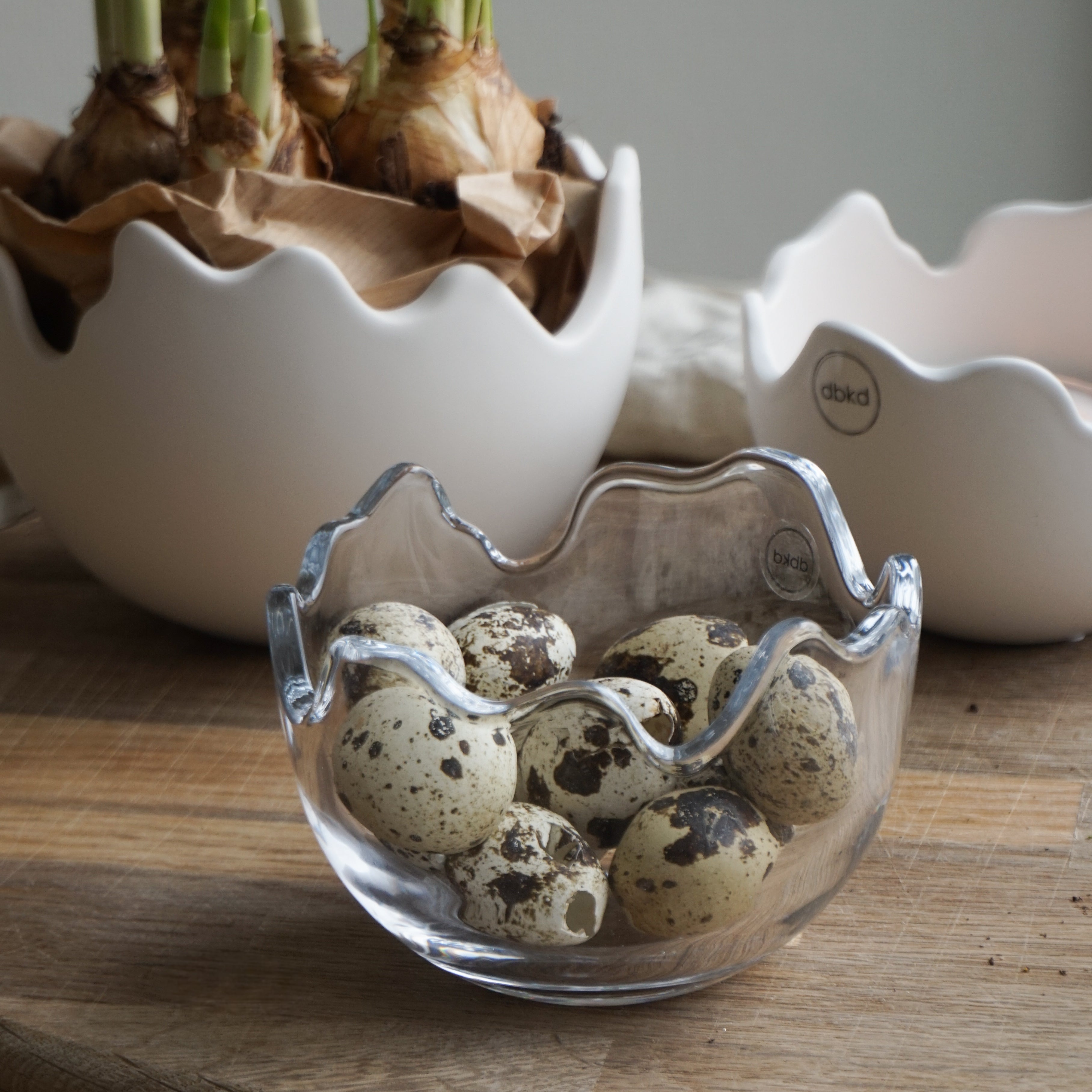 Easter eggshell glass - liten