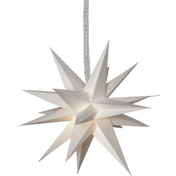 Adventsstjerne desember hvit - 55 cm