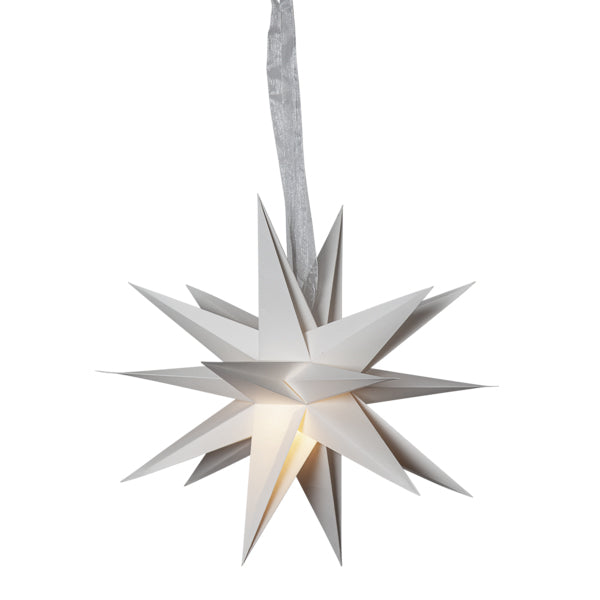 Adventsstjerne Desember hvit - 43 cm