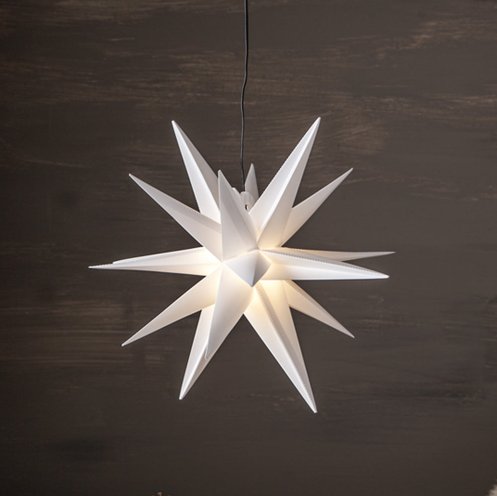 Adventsstjerne Alice hvit - 60 cm