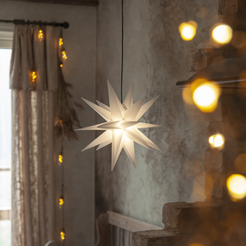 Adventsstjerne Alice hvit - 60 cm
