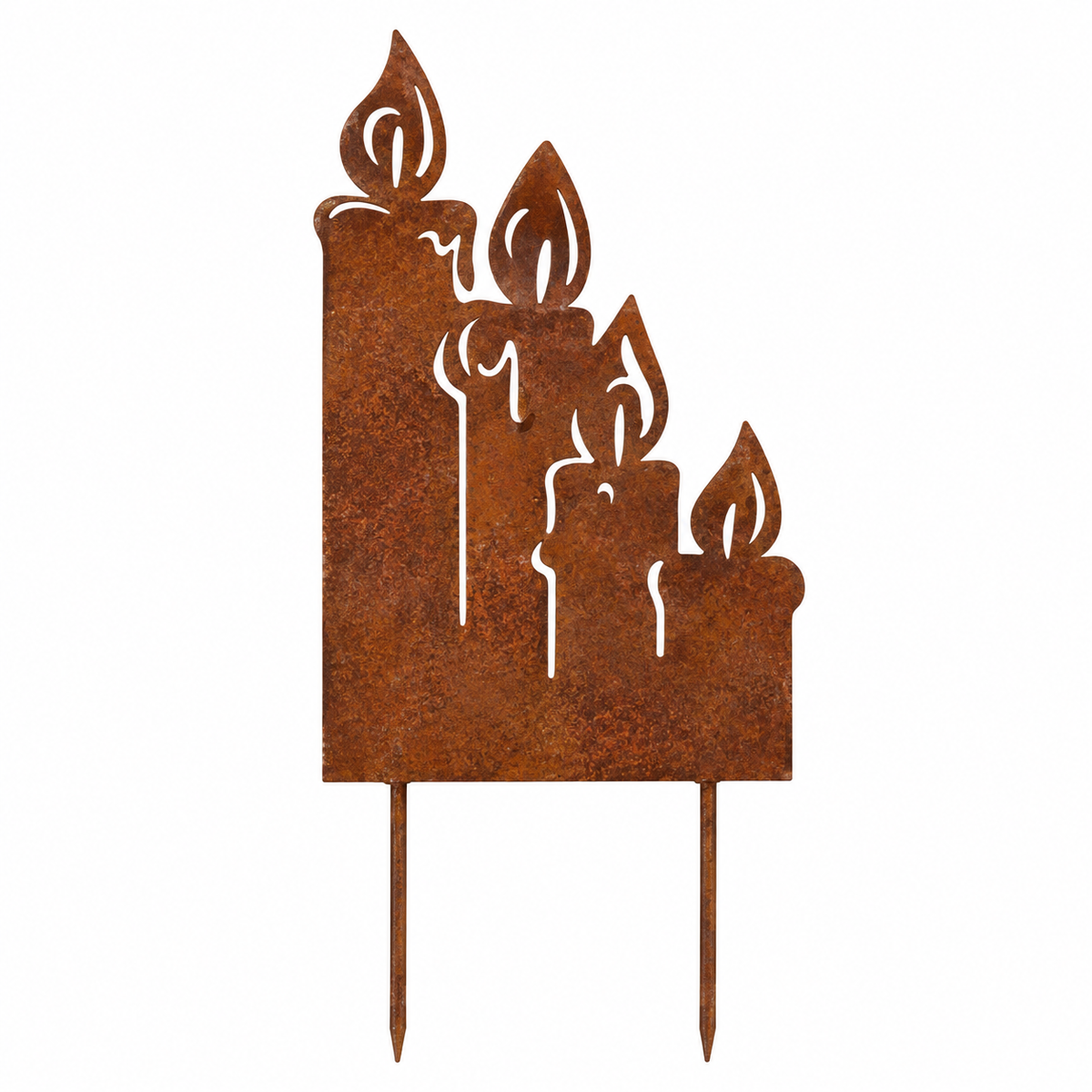 Fire lys på pinne - rust
