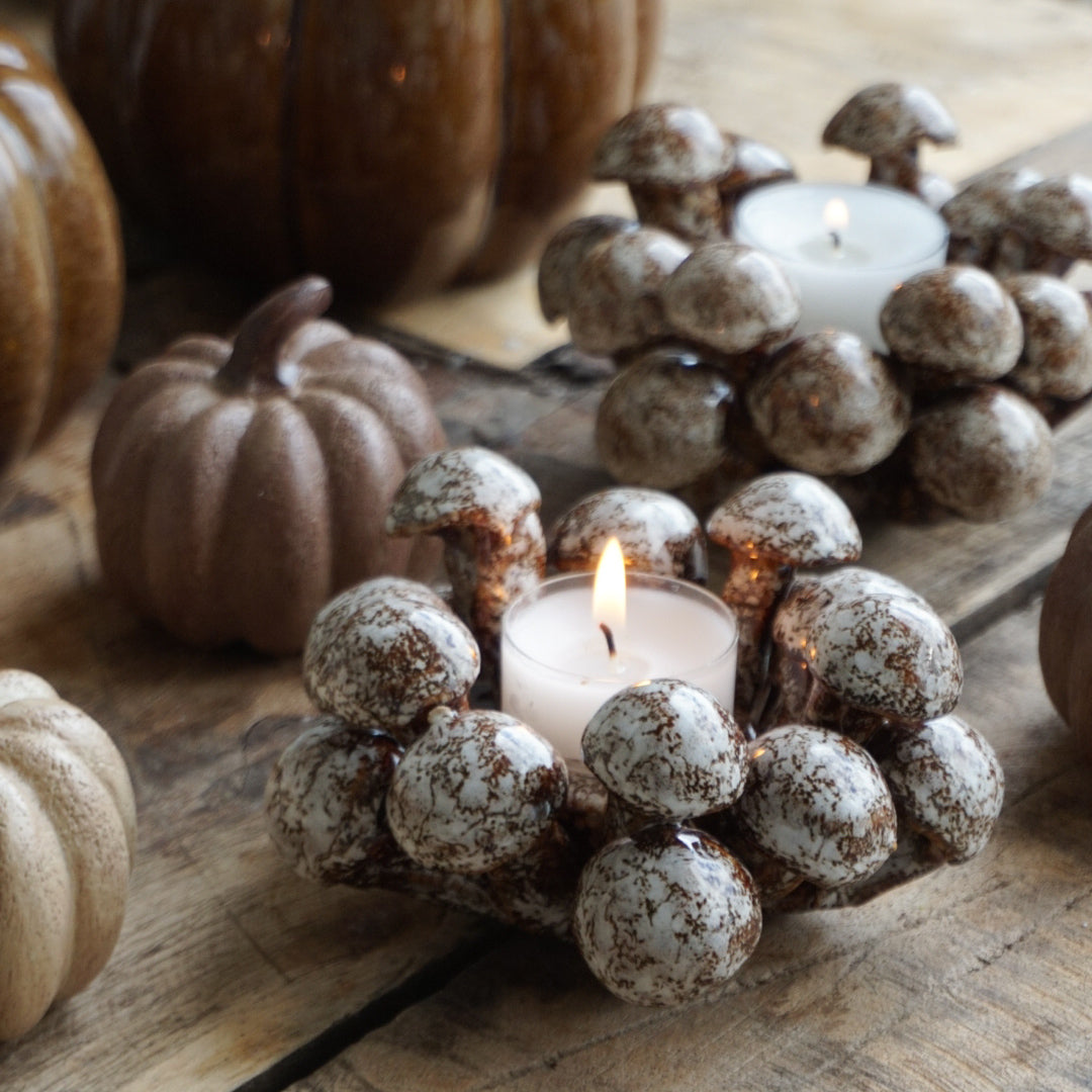 Telysholder - sopp beige