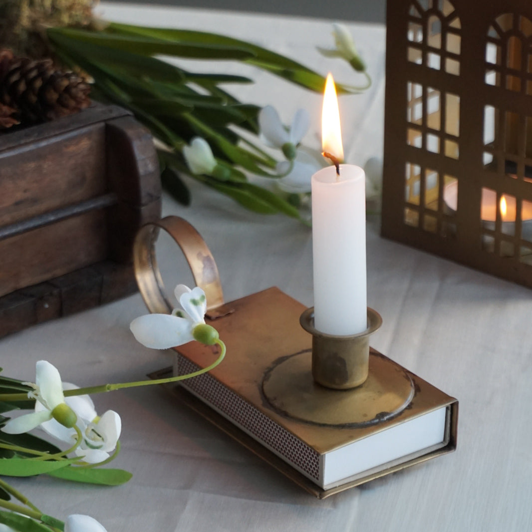 Thomas lysestake med fyrstikkholder