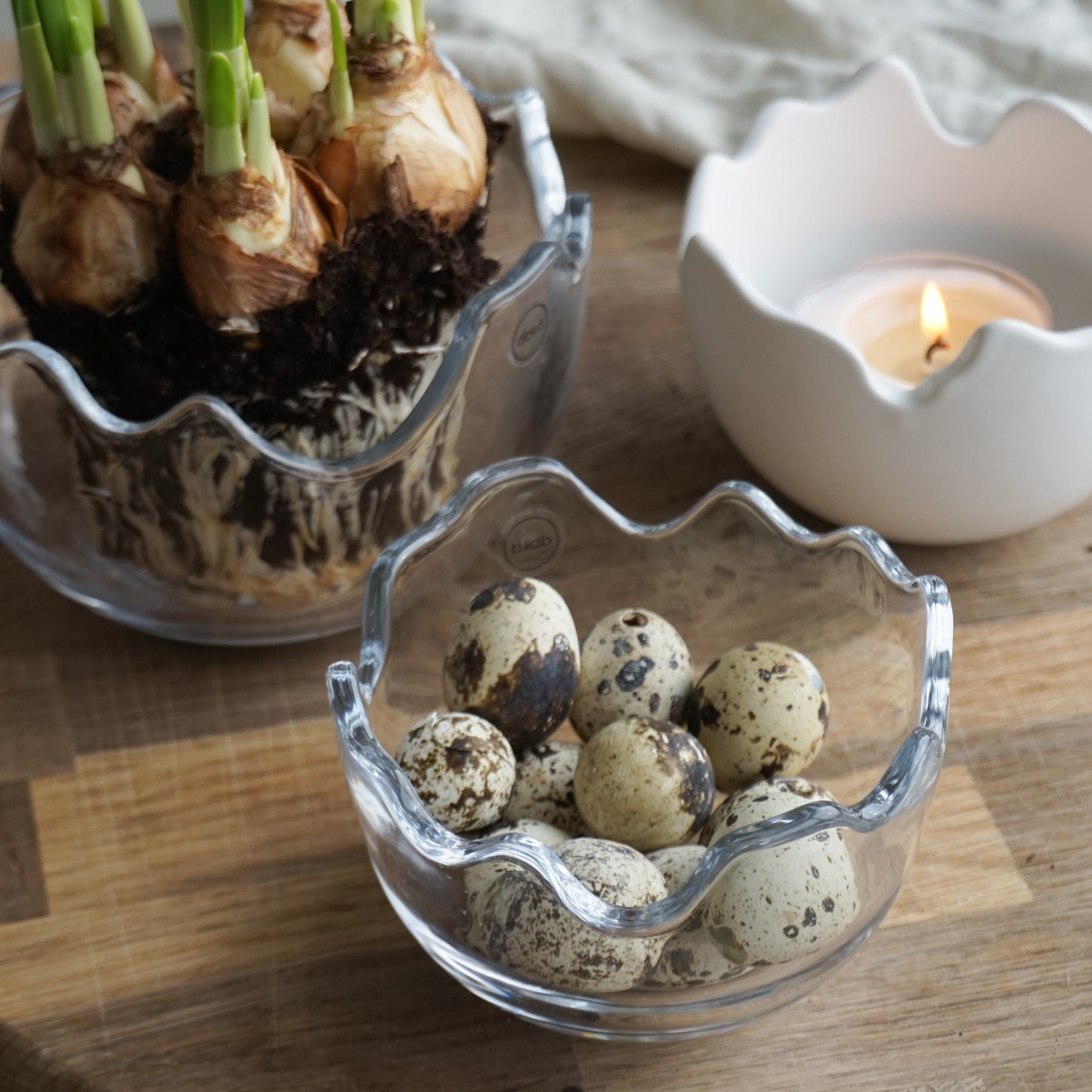 Easter eggshell glass - liten