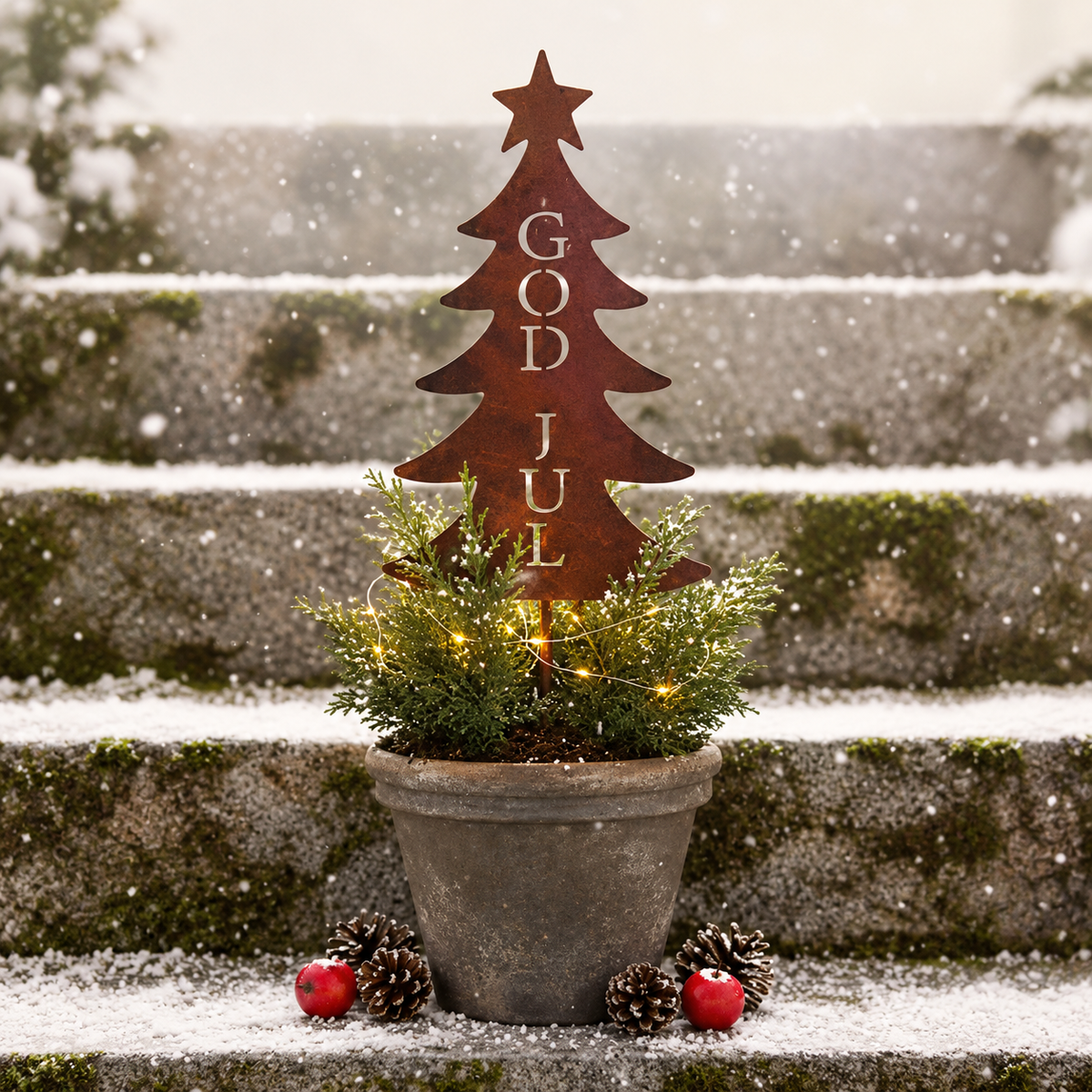 Juletre på pinne - God jul