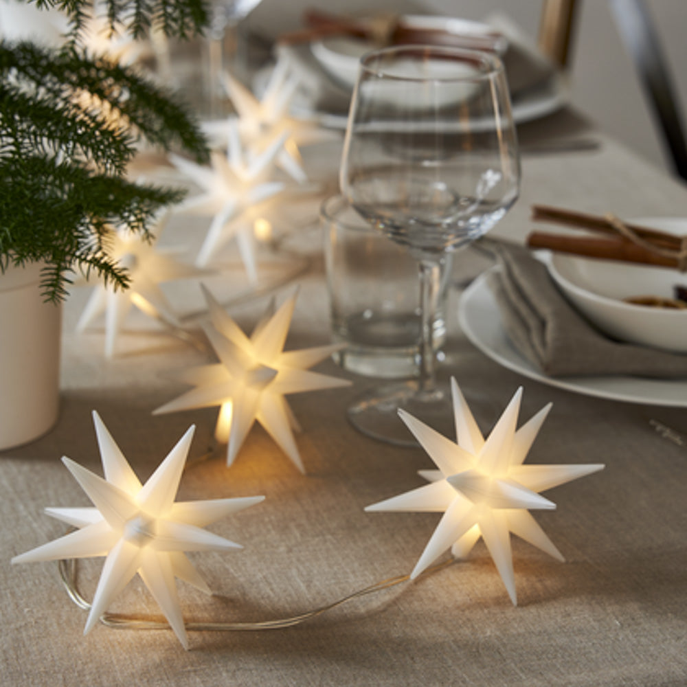 Lysslynge stjerner - 8 lys