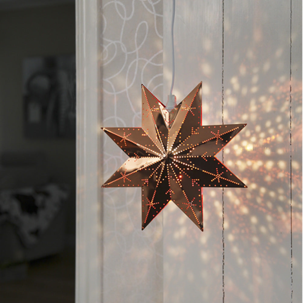 Adventsstjerne kobber - 28 cm