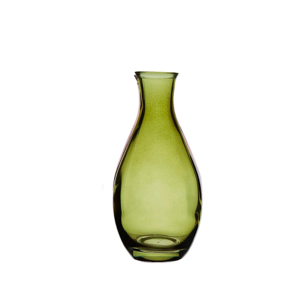 Glassvase høy - grønn