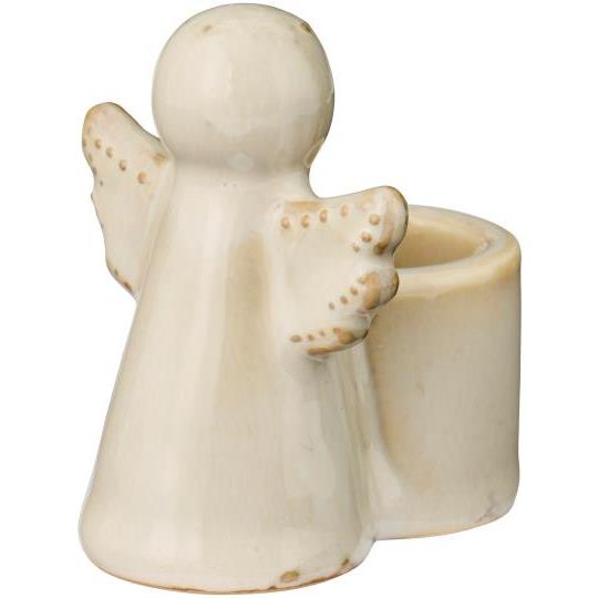 Lysestake Engel keramikk - liten