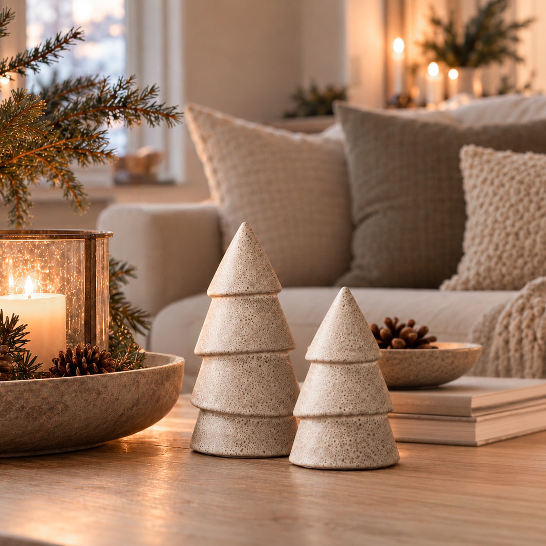 Juletre narrow beige - liten