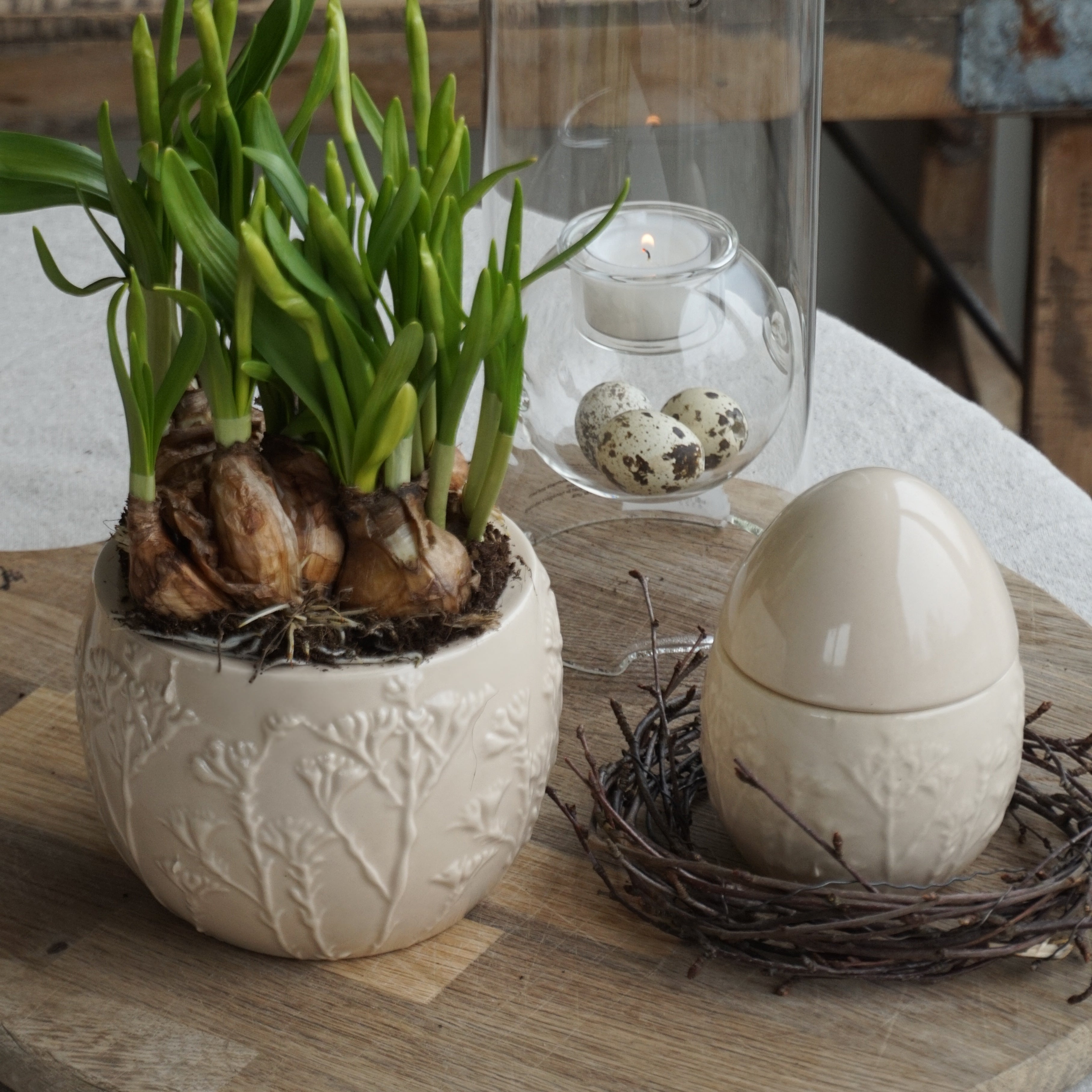 Påskeegg med lokk - stor