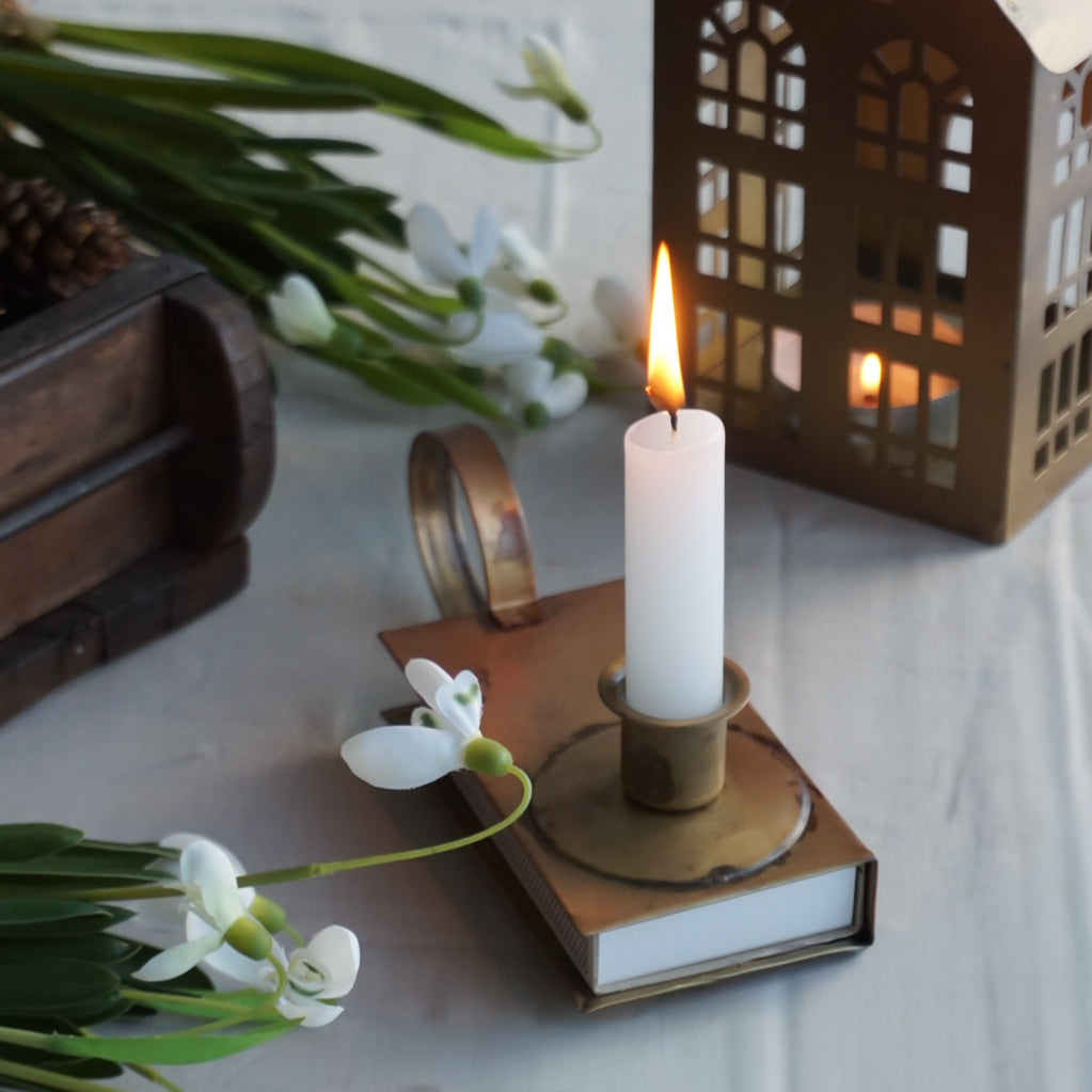 Thomas lysestake med fyrstikkholder