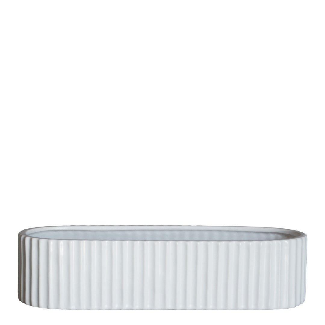 Lysestake stripe - hvit