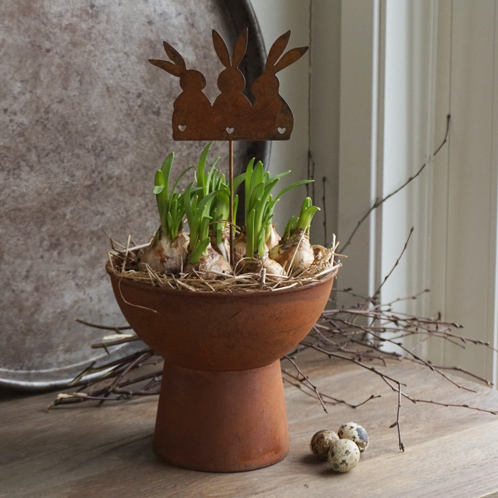 Påskeharer på pinne - rust