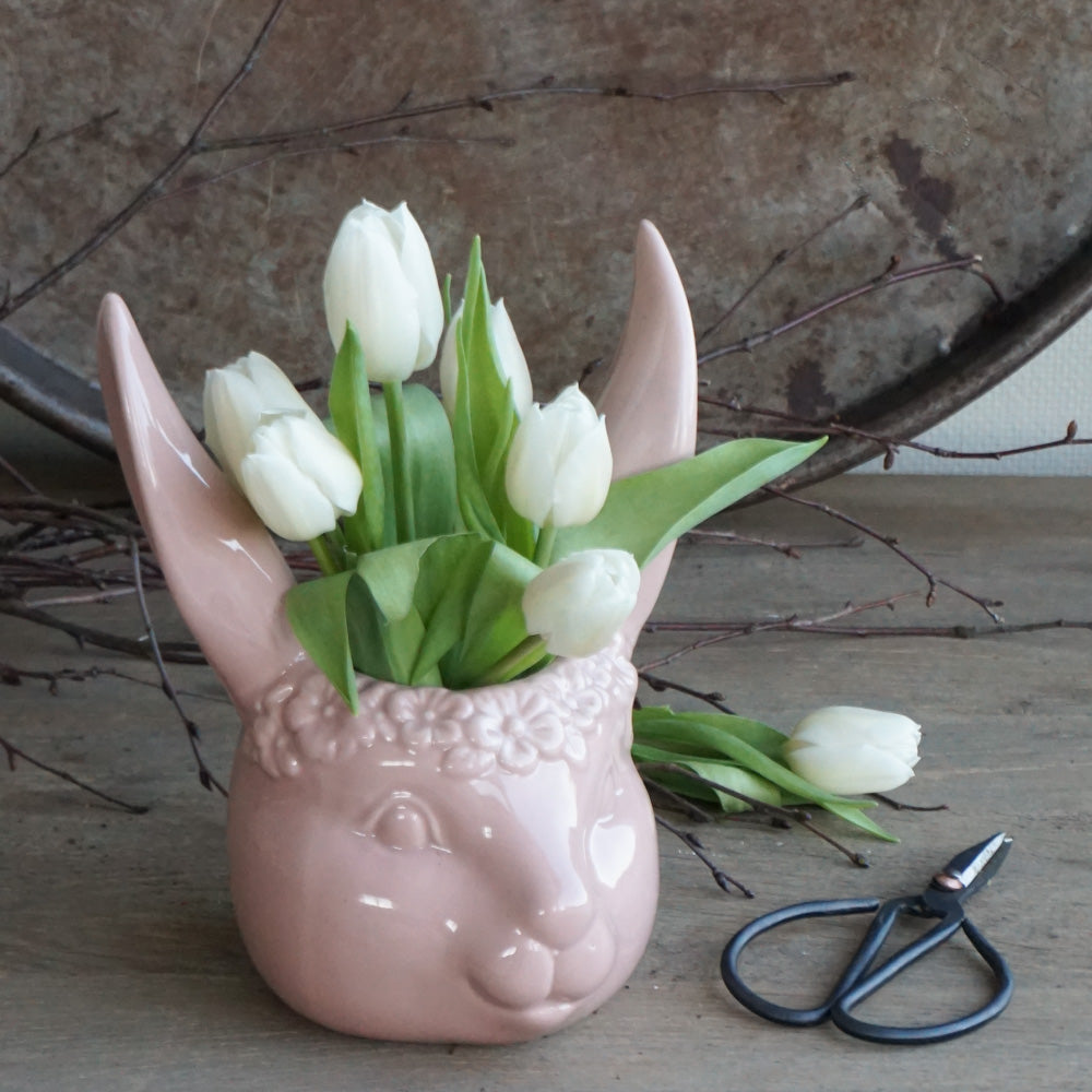 Lilly påskehare vase - rosa