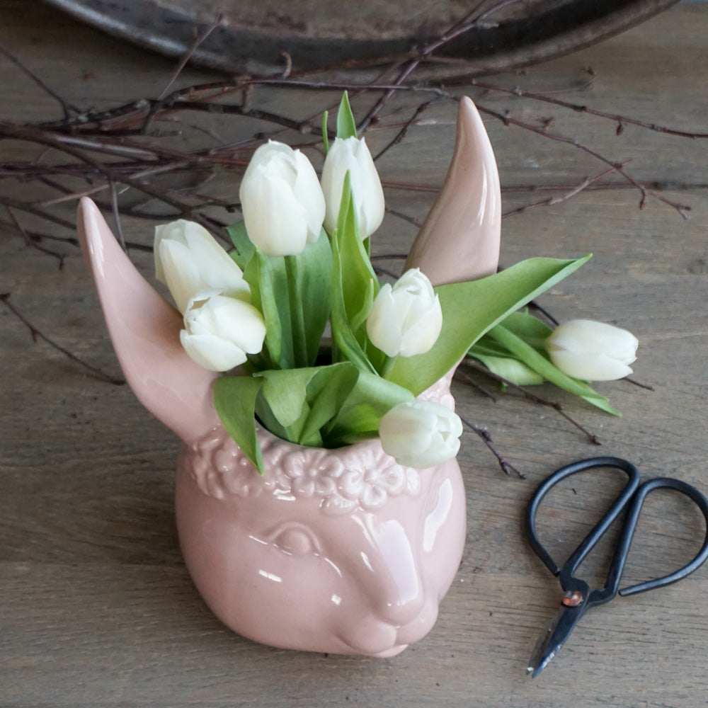 Lilly påskehare vase - rosa