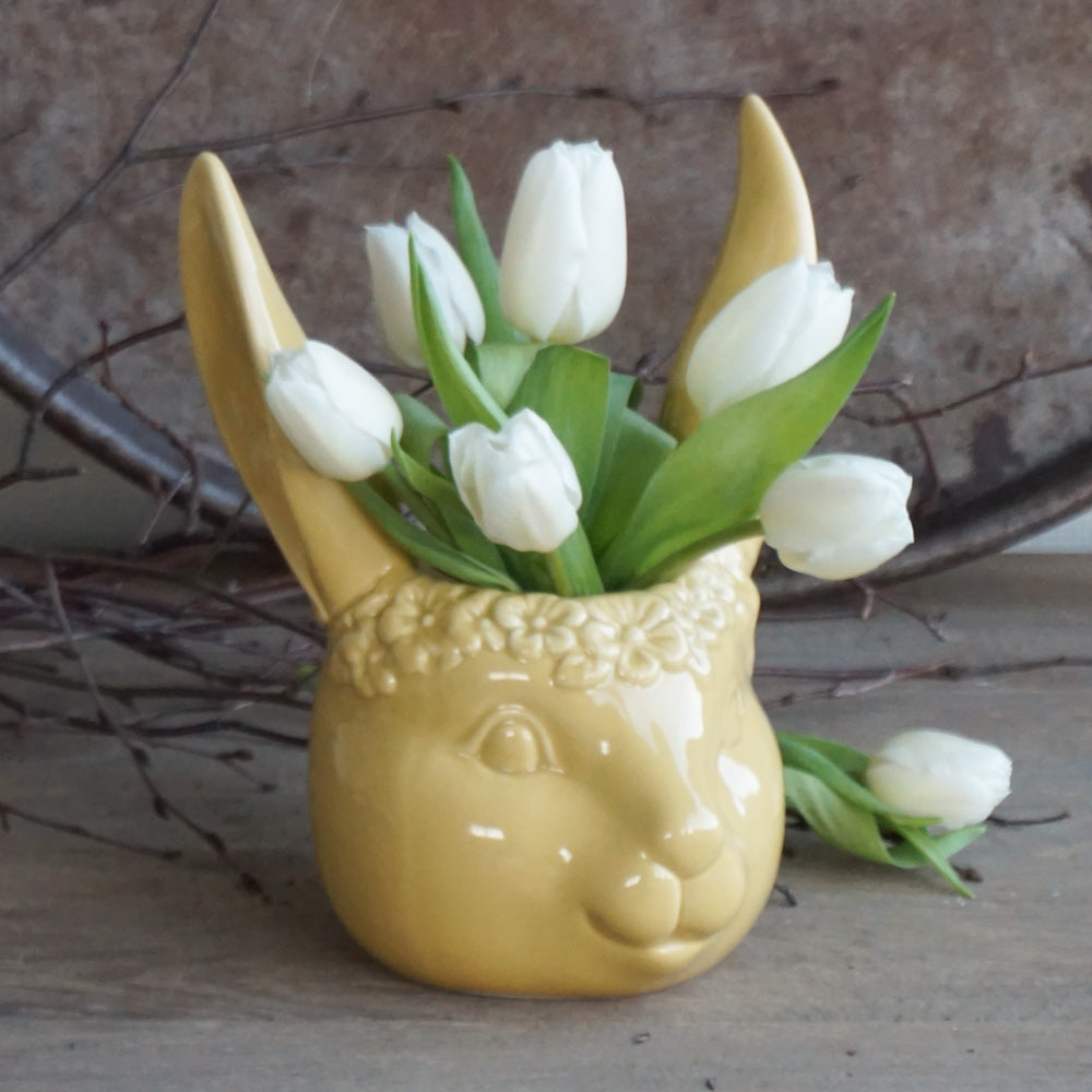Lilly påskehare vase - gul