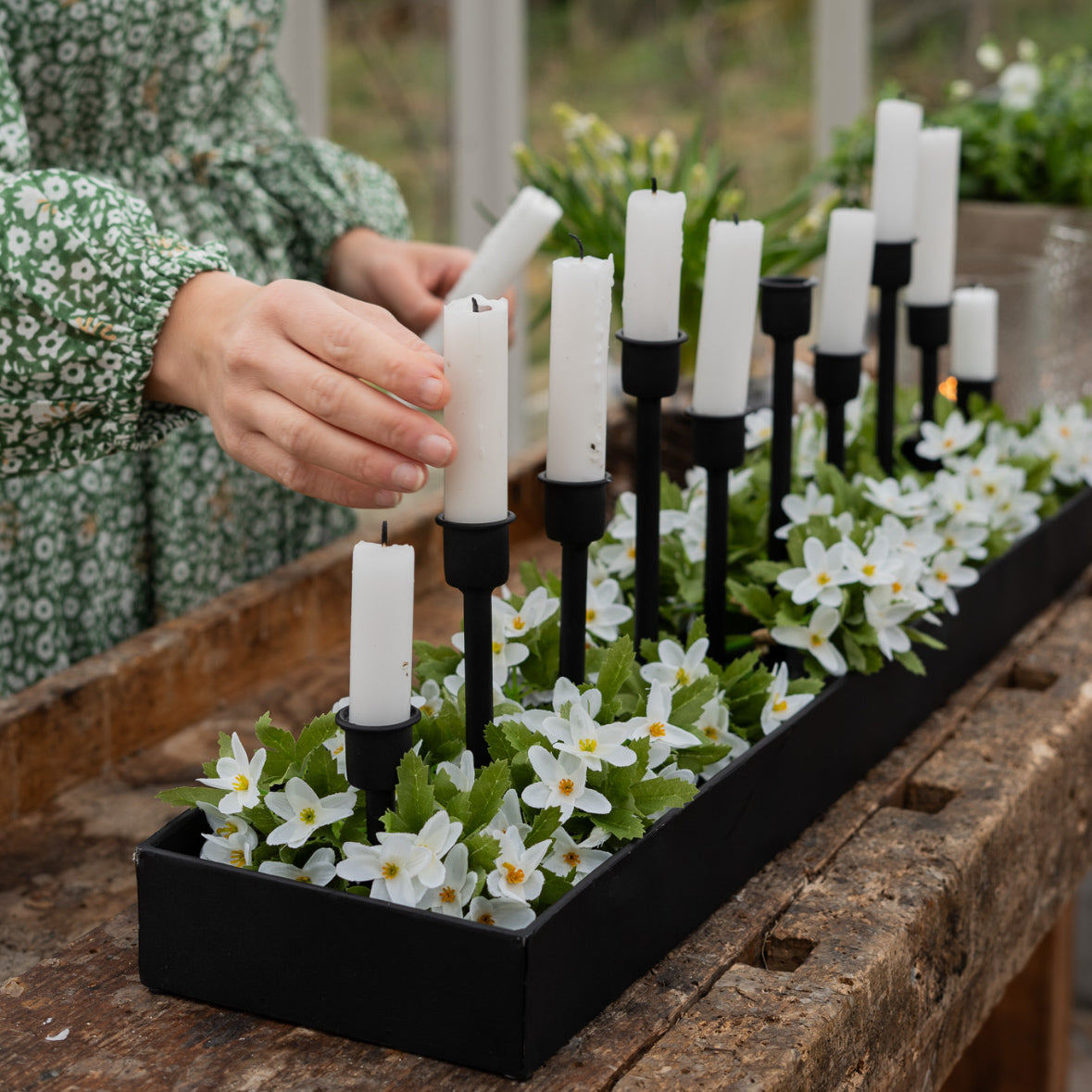 Lysestake for 10 lys