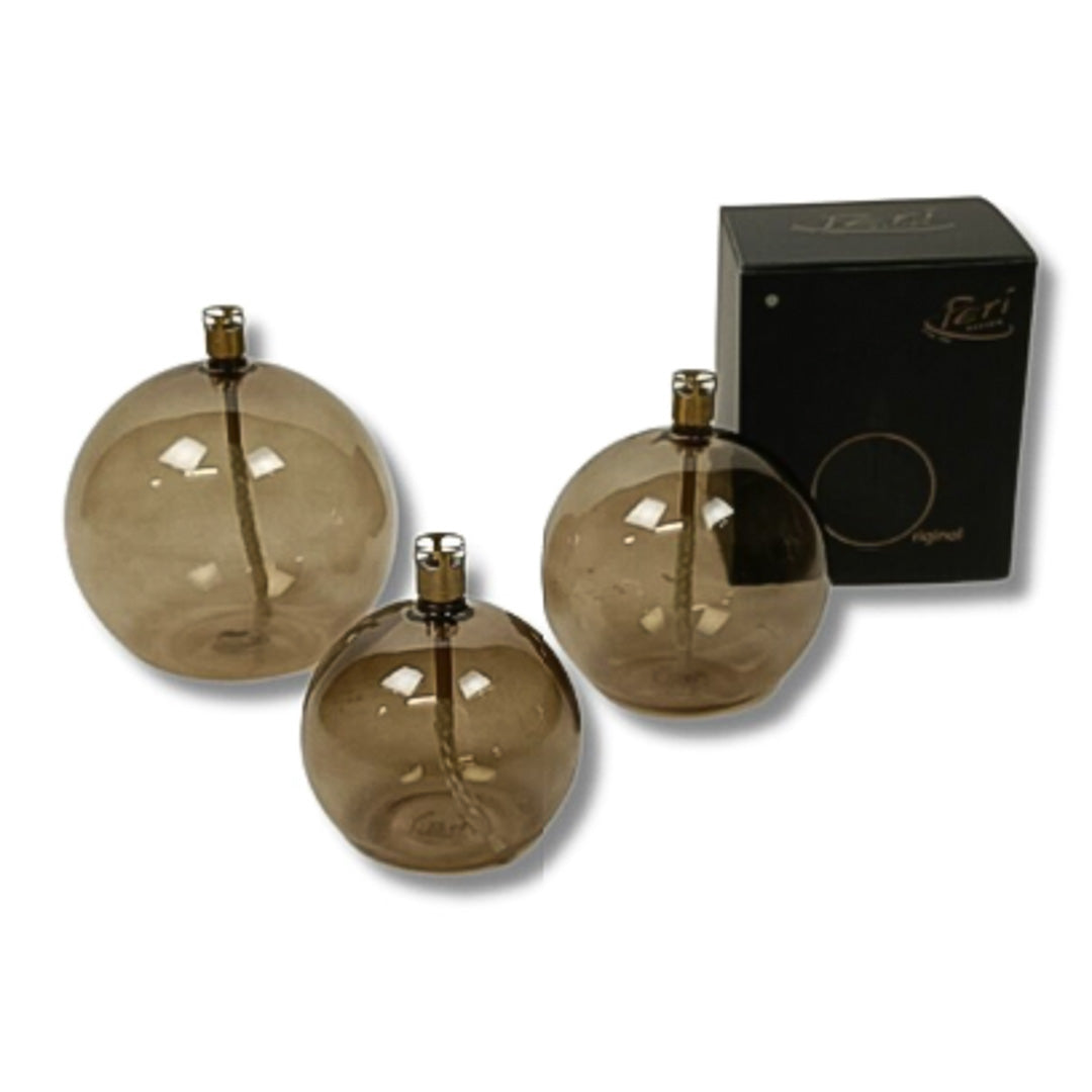 Oljelampe ball champagne - stor