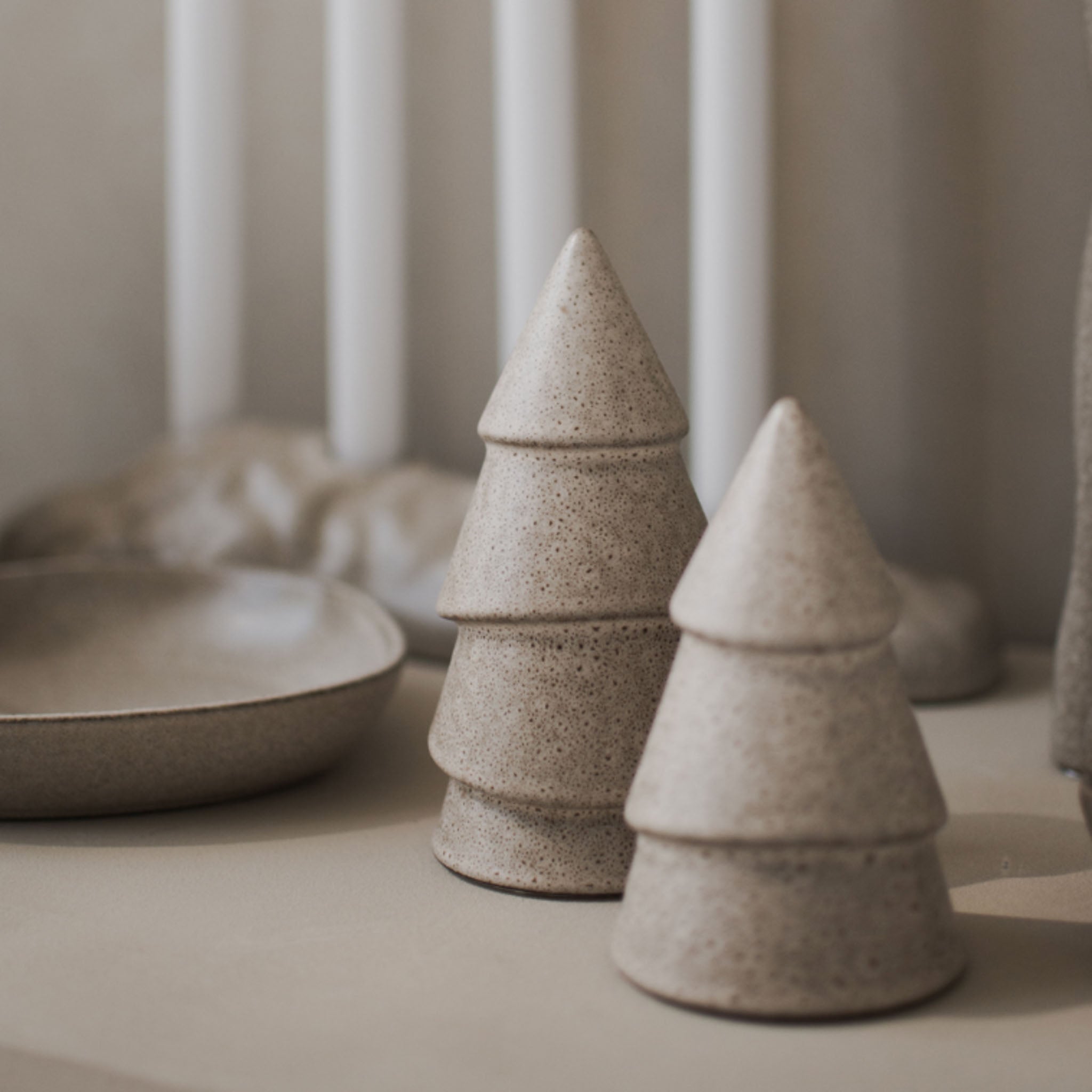 Juletre narrow beige - liten