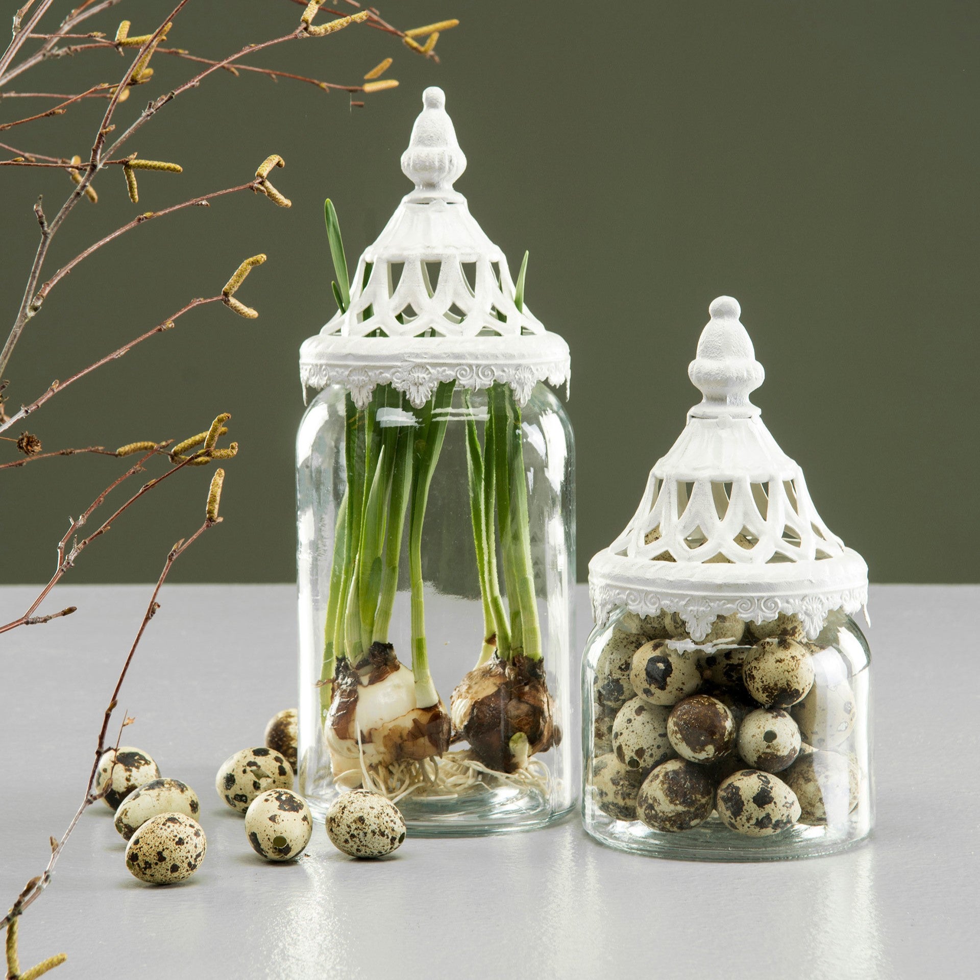 60 stk vaktelegg til dekor