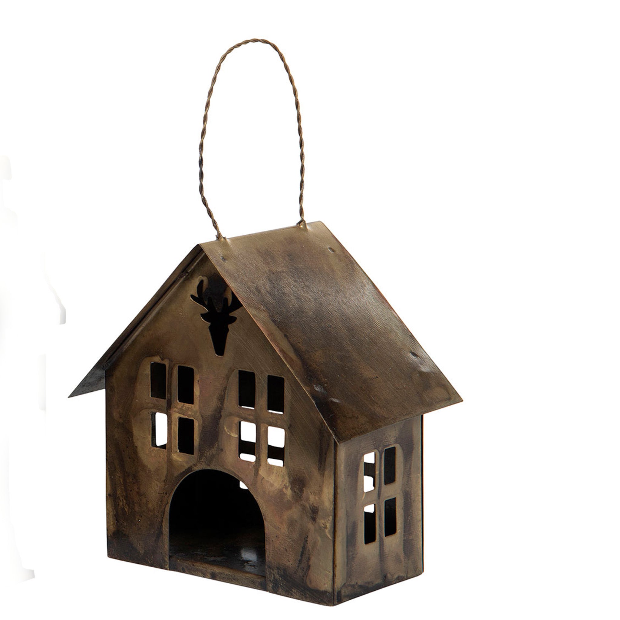 Lyshus antikk brun- lite vindu