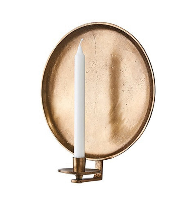 Vegglysestake antikk messing 30 cm