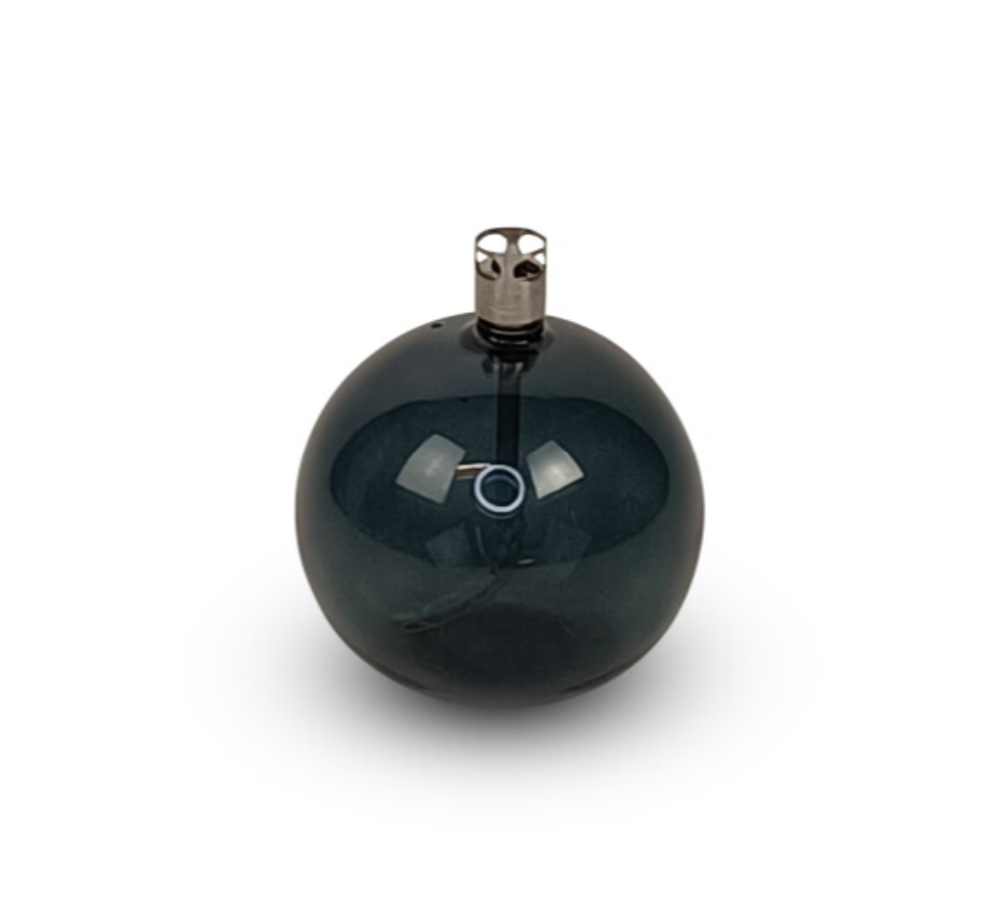 Oljelampe ball smoked - liten
