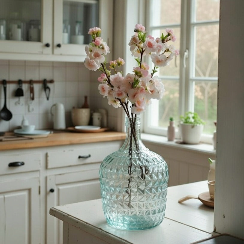 Flaskeformet glassvase