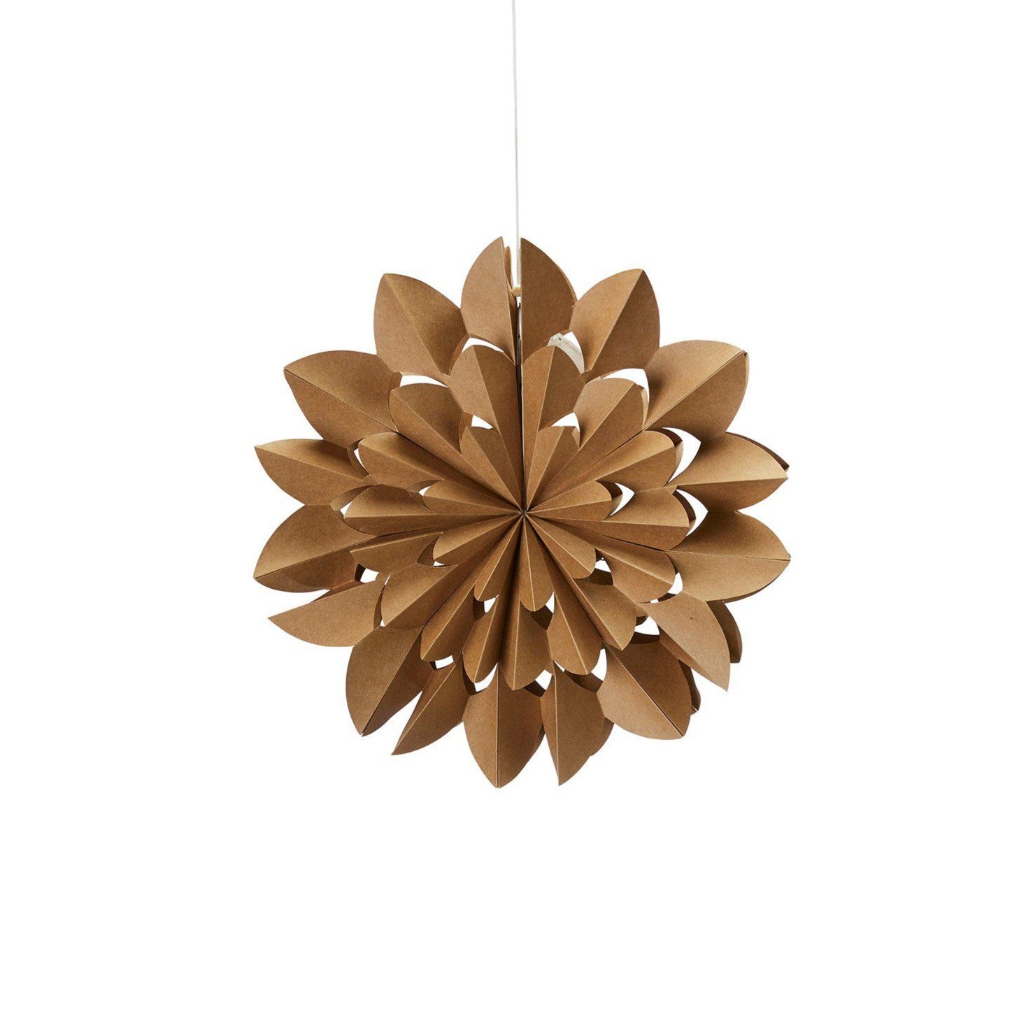 STJÄRNA med LED lys - brun 40 cm