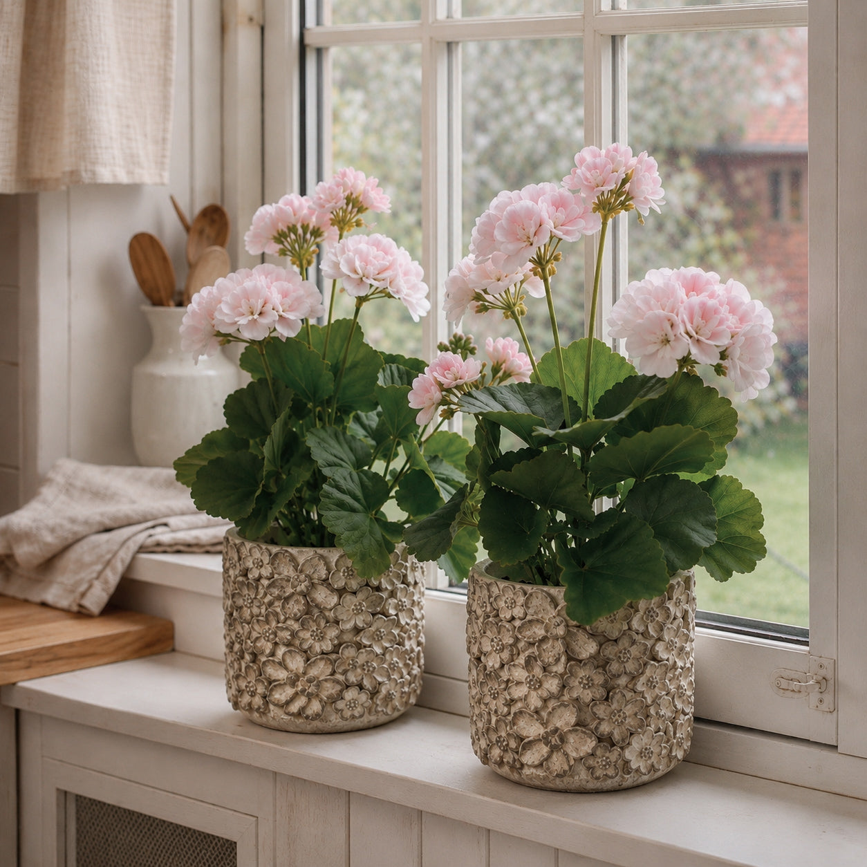 Krukke blomster - stor