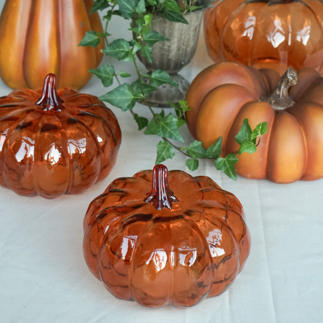 Gresskar glass - oransje liten