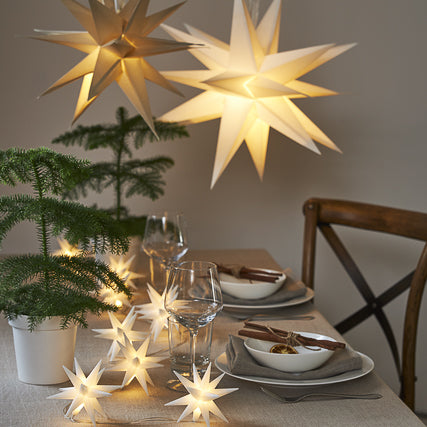 Adventsstjerne Desember hvit - 43 cm