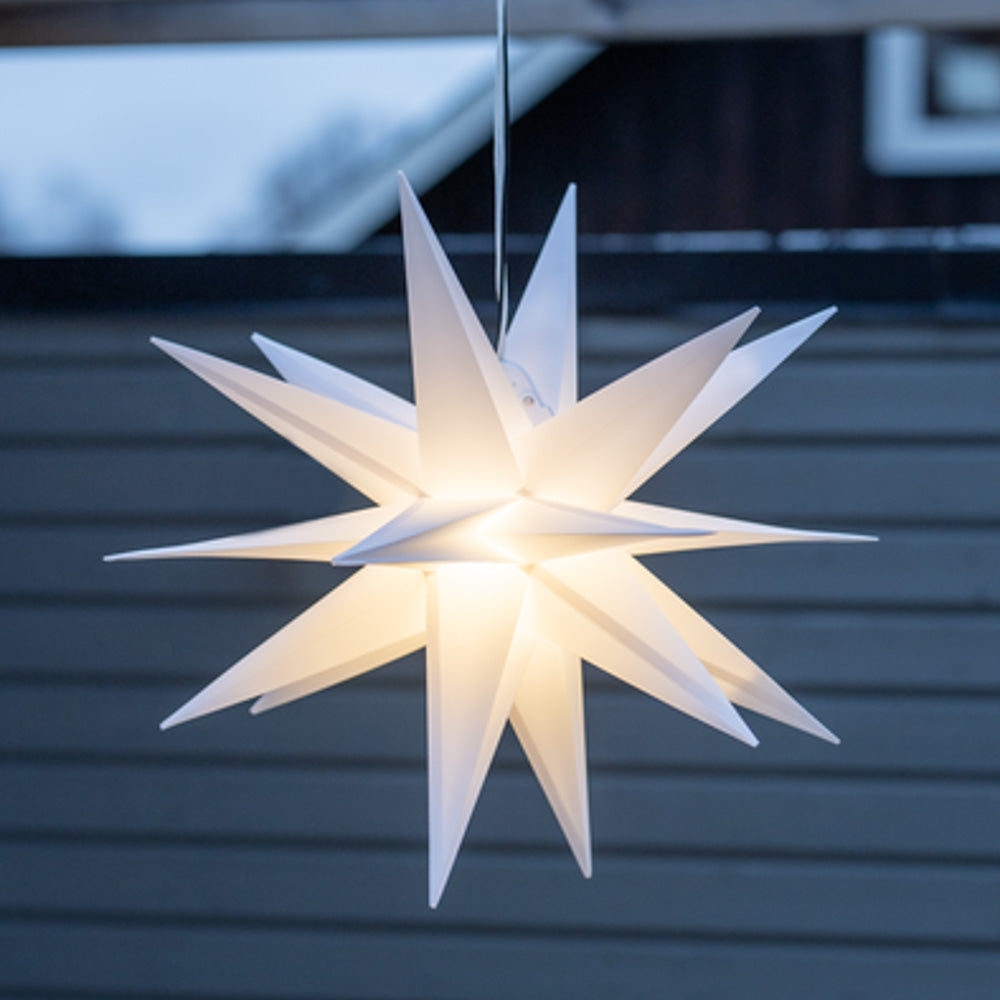 Adventsstjerne Alice hvit - 60 cm