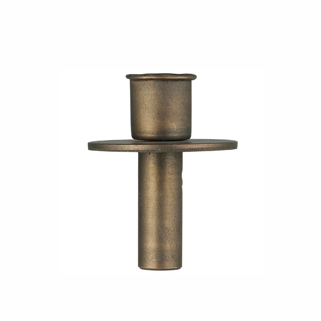 Kronelysholder til flaske - brun