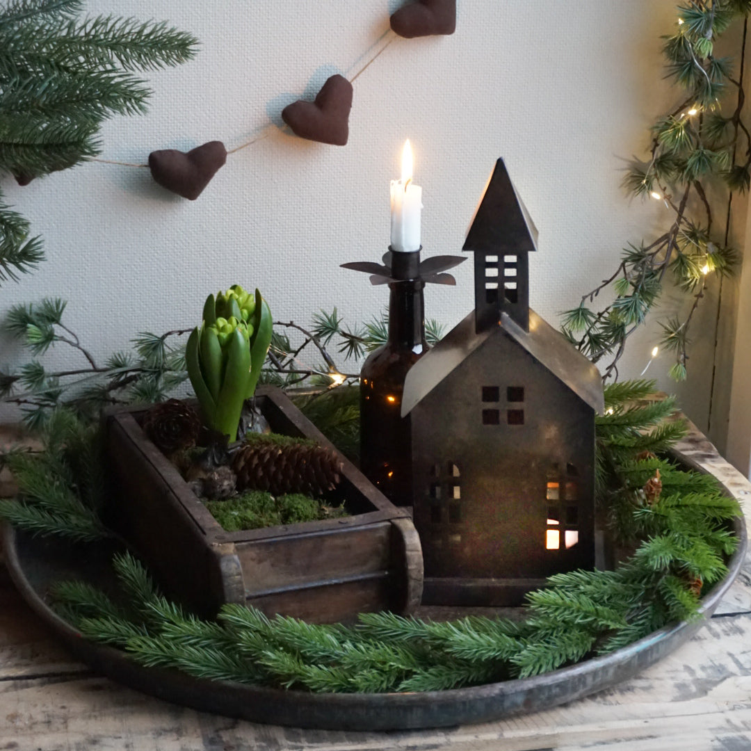 Lyshus antikk brun - kirke