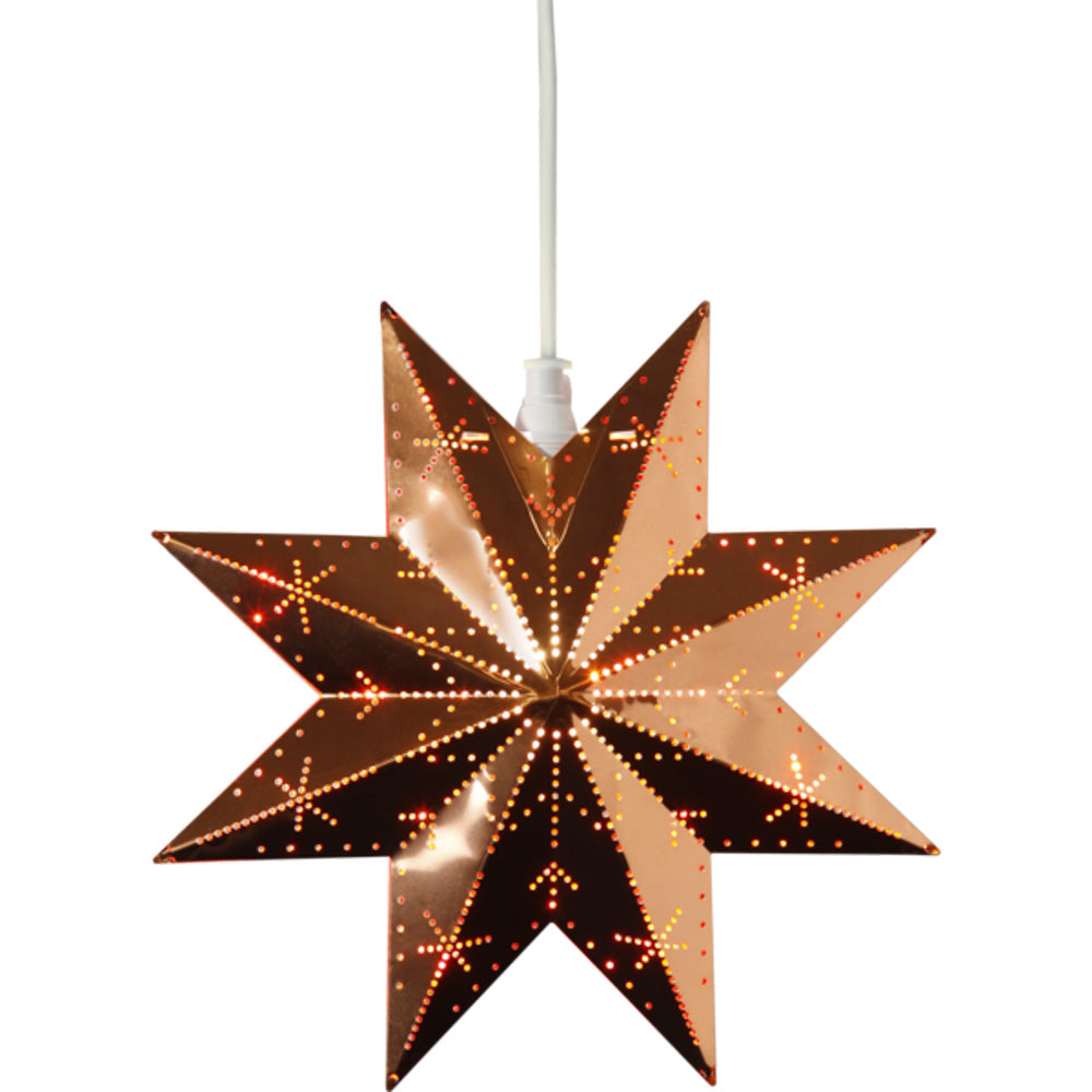 Adventsstjerne kobber - 28 cm