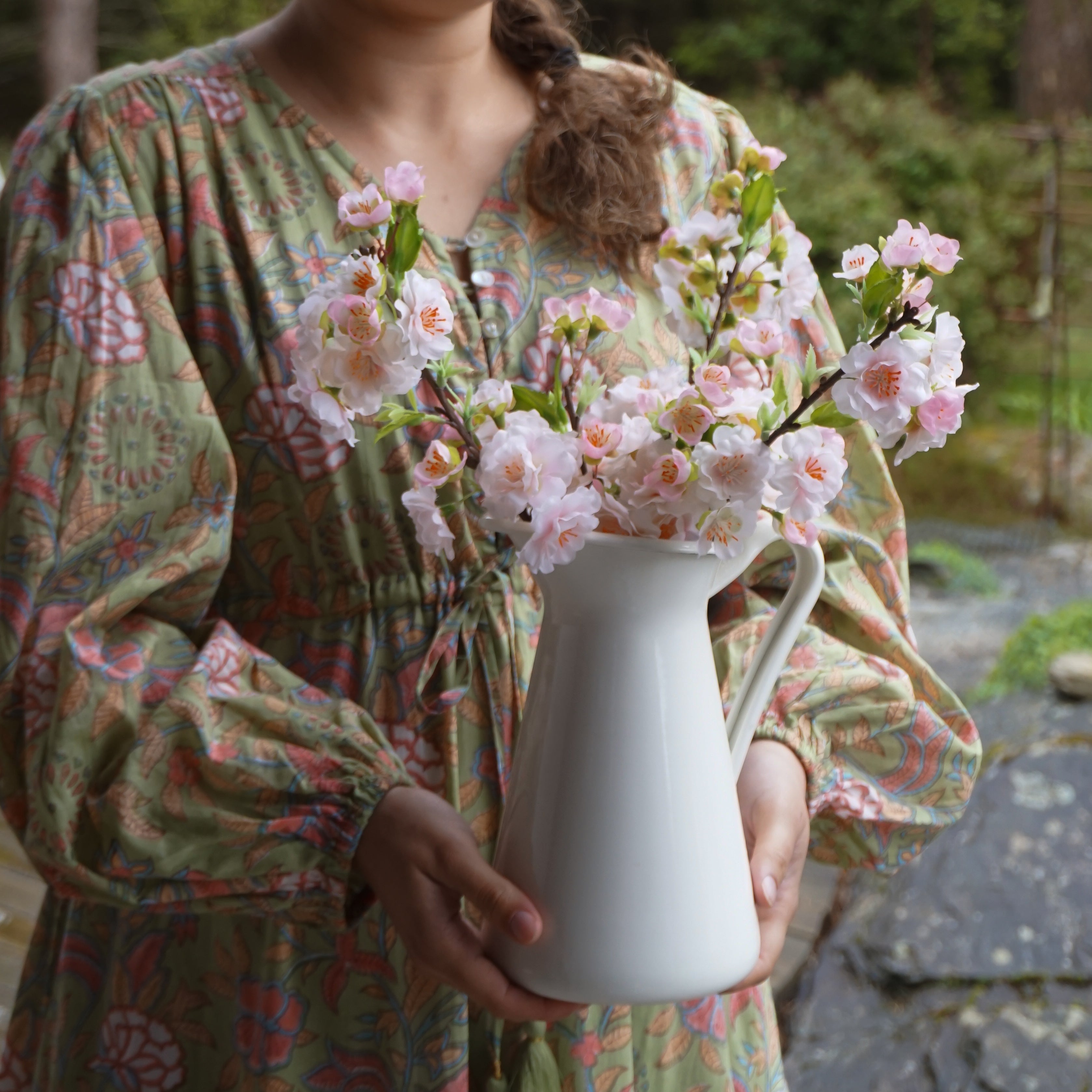 Kirsebærblomst rosa - 45 cm