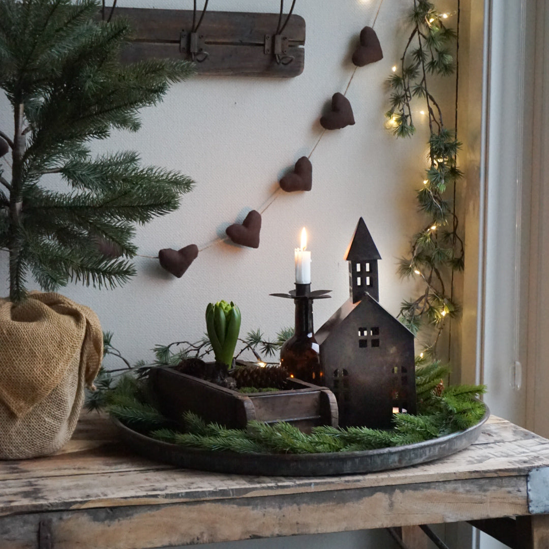 Lyshus antikk brun - kirke